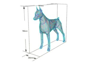 Papercraft 3d doberman