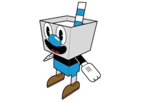 papercraft cuphead (caricaturas)
