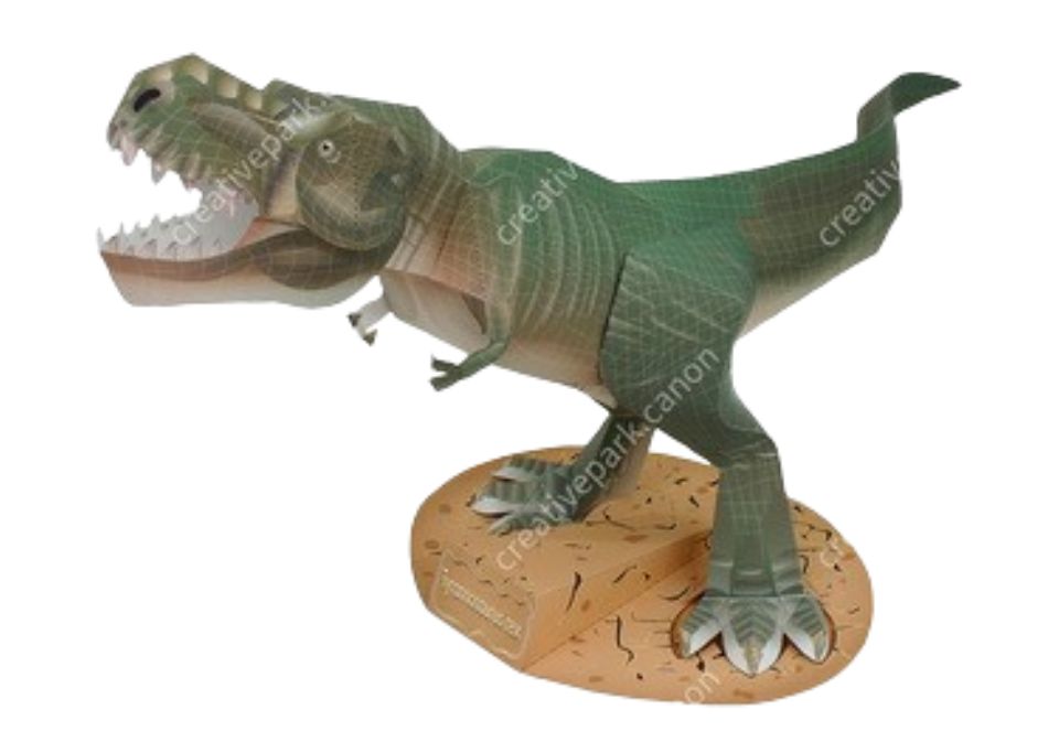 tiranosaurio rex a color