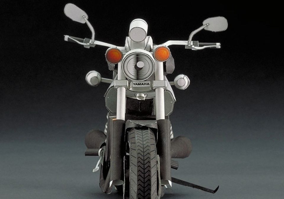 papercraft yamaha vmax frente